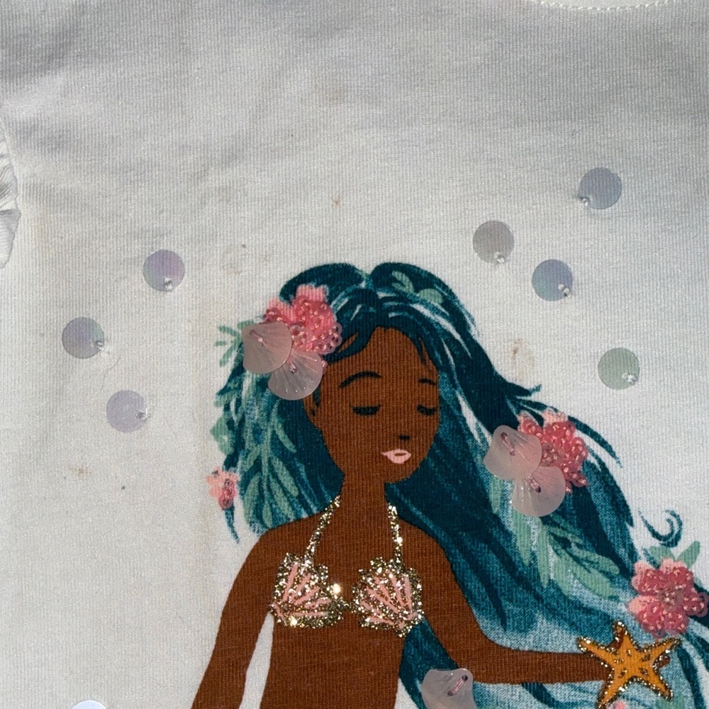Jumping Beans Girl’s Mermaid and Princess Tops with Rainbow Swimsuit Bundle - Picture 9 of 11